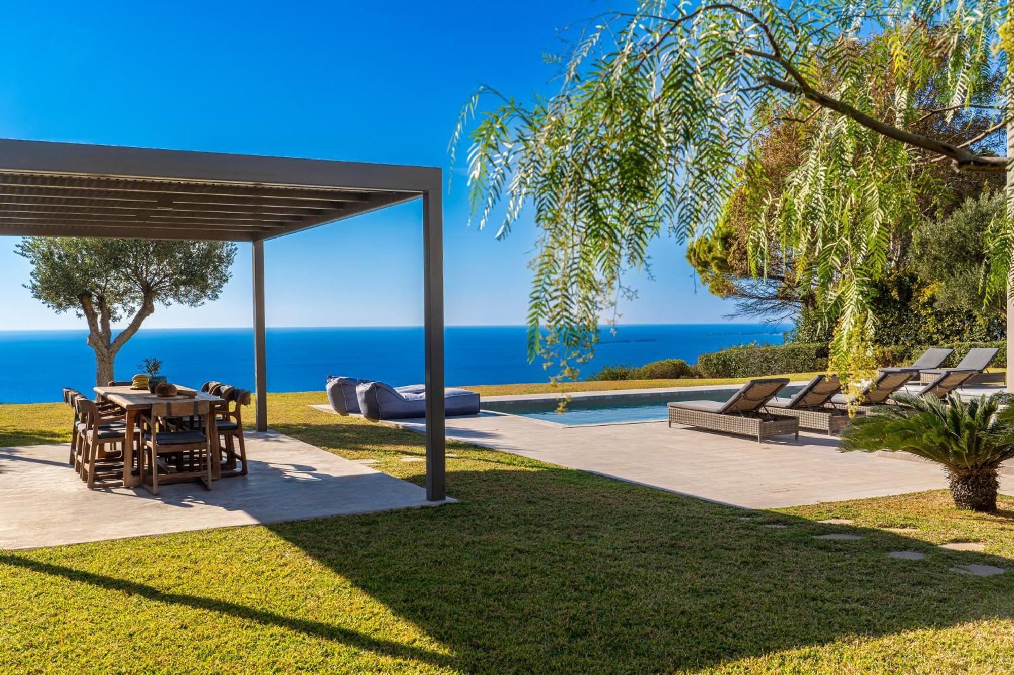 Villa Grande Azzurro In Lakíthra Exterior foto