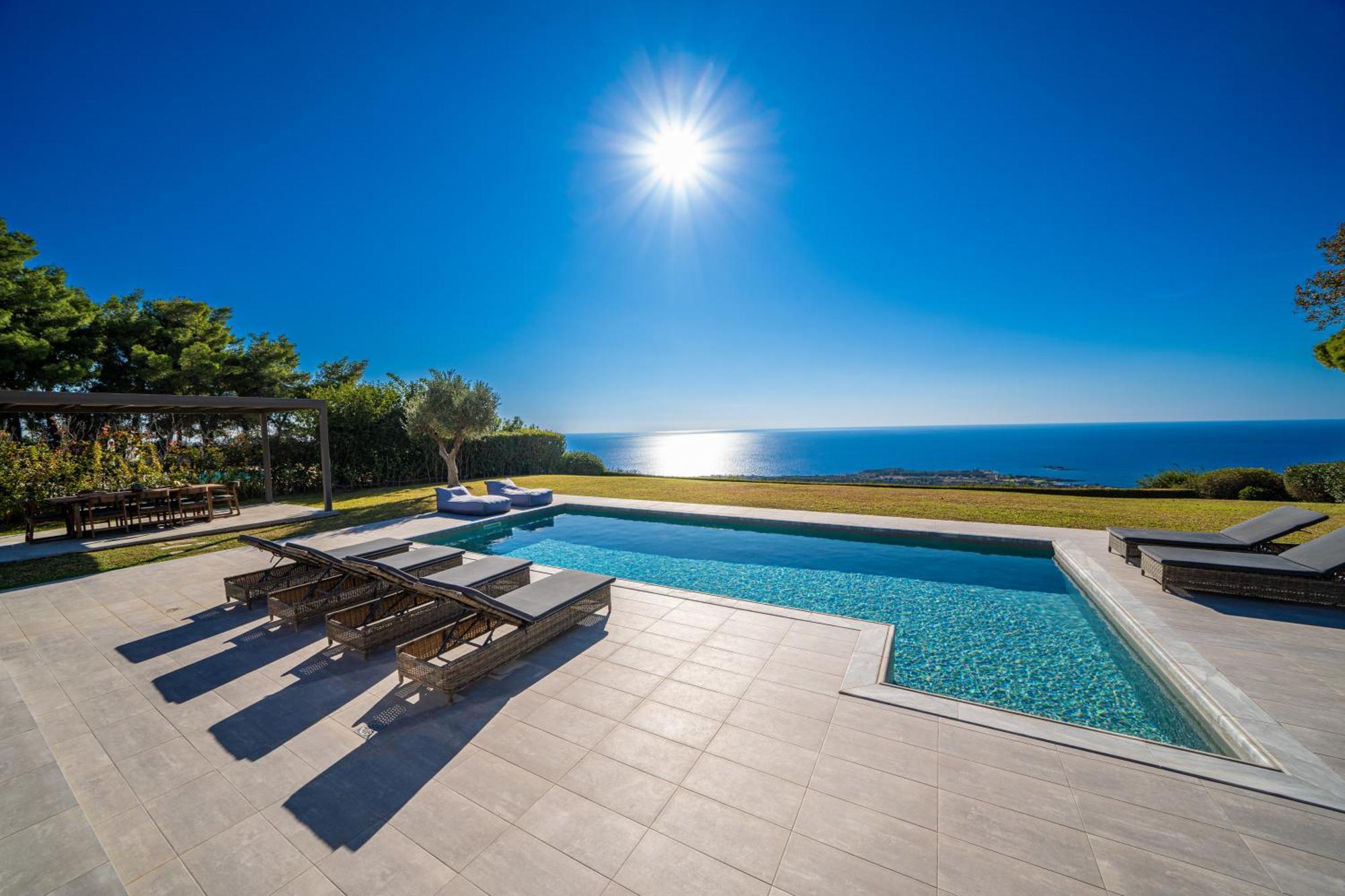 Villa Grande Azzurro In Lakíthra Exterior foto